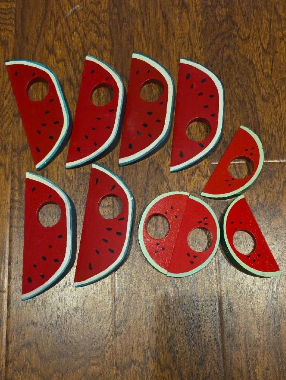 3 Sets Of Fruit Shaped Napkin Rings